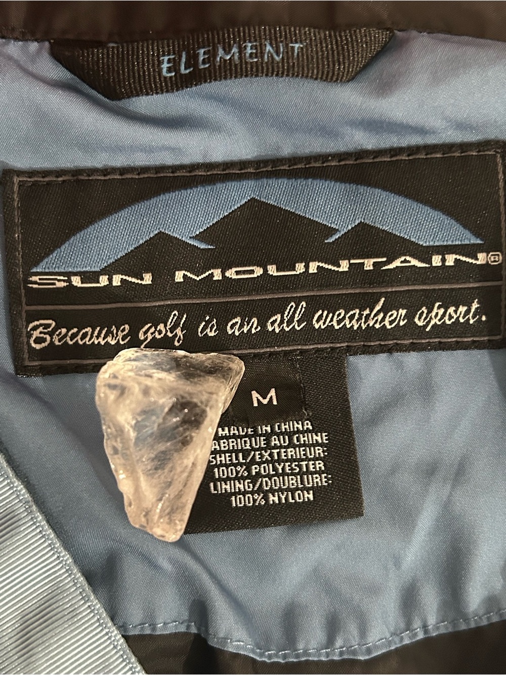 Sun Mountain Medalist Golf Club Hobe Sound Quarter Zip Windbreaker Jacket Blue M - Picture 11 of 13